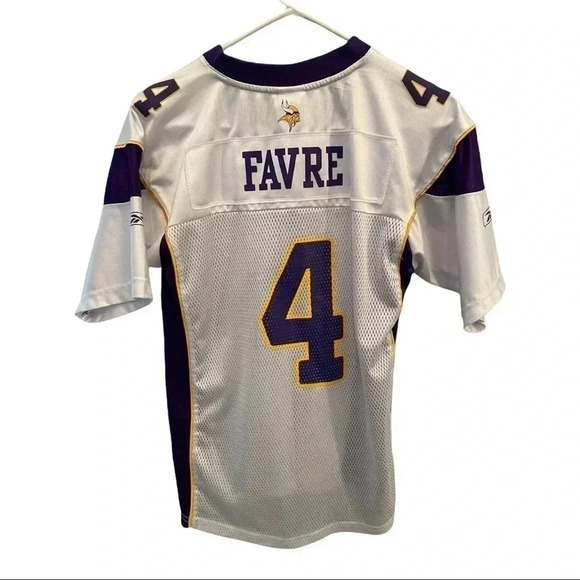 Reebok Brett Favre #4 Vikings Jersey NFL Authentic On Field Sz: Youth L (14-16) - Picture 3 of 7